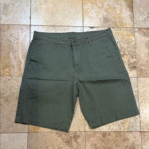 Tommy Bahama Olive Green Flat Front Shorts